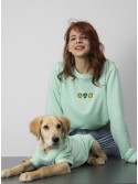 Unicex Human Embroidery Sweatshirt Mint