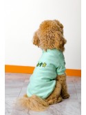 Sırt Nakış İşlemeli Köpek Sweatshirt Mint